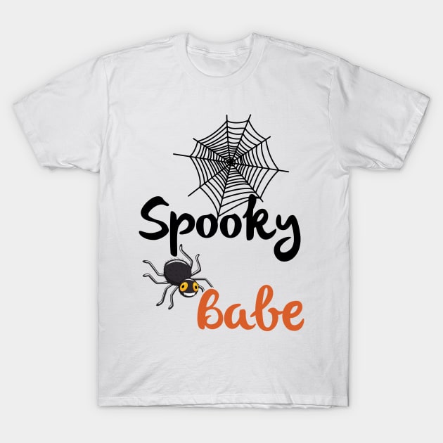 Spooky Babe T-Shirt by MZeeDesigns